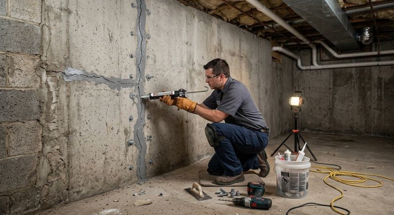 Basement Crack Repair in Park City, UT