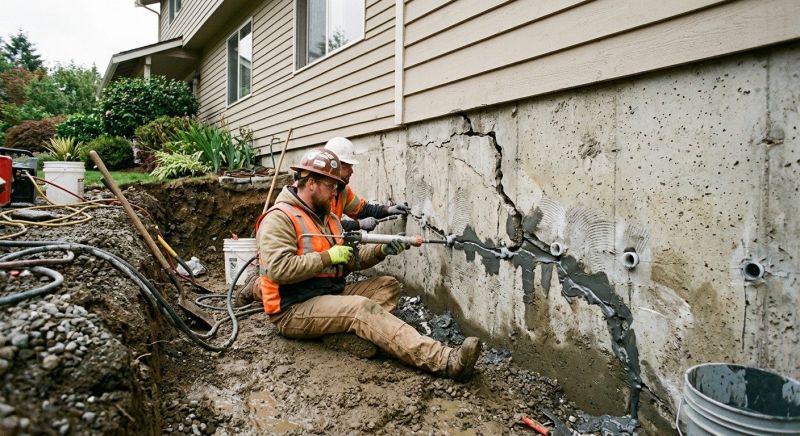 Cracked Foundation Repair in Alpine, UT