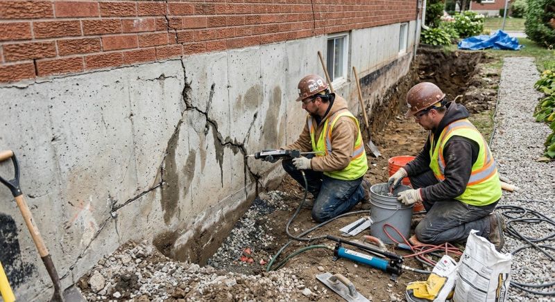 Cracked Foundation Repair in Heber City, UT