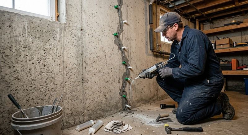 Foundation Crack Repair in Heber City, UT