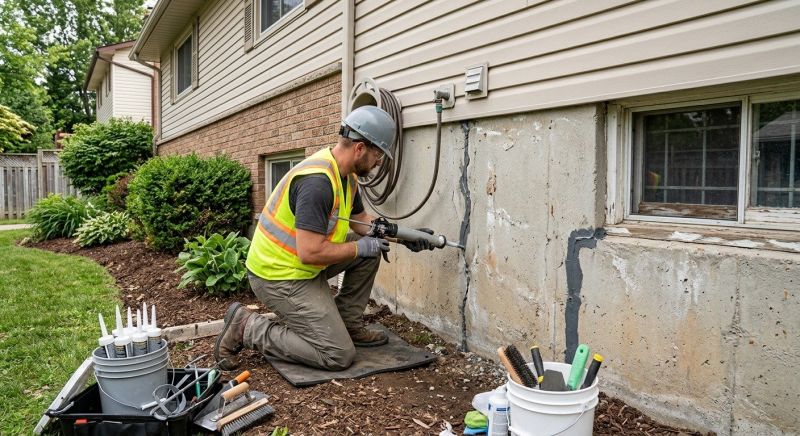 Foundation Crack Sealing in Park City, UT