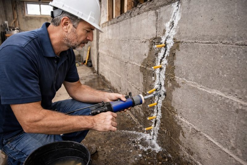 Foundation Crack Sealing in Park City, UT