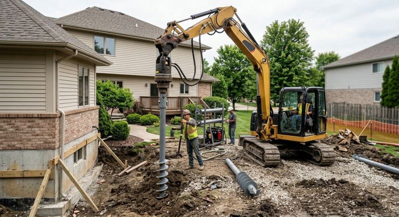 Helical Pile Installation in Park City, UT