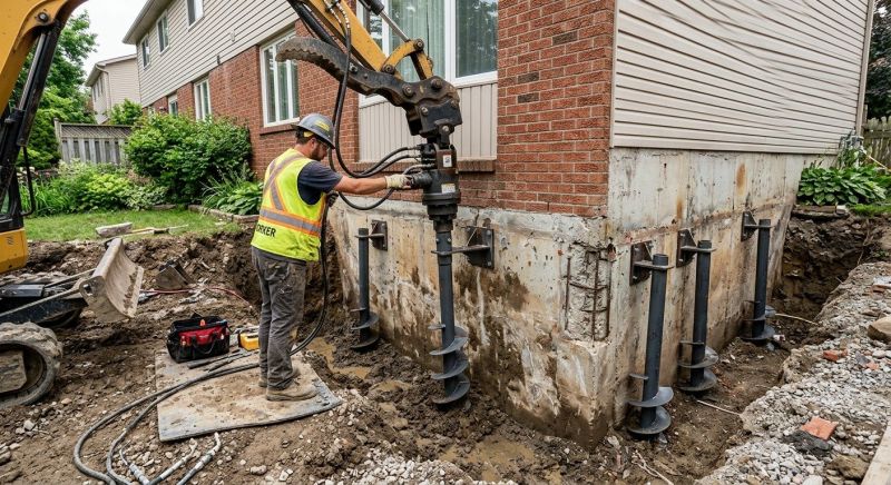 Helical Pile Installation in Park City, UT