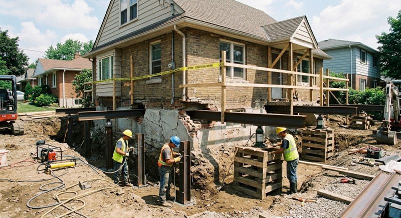 House Foundation Repair in Oakley, UT
