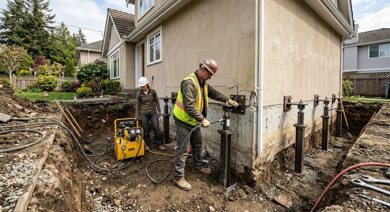 Sinking Foundation Repair in Park City, UT