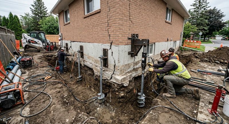 Sinking Foundation Repair in Park City, UT