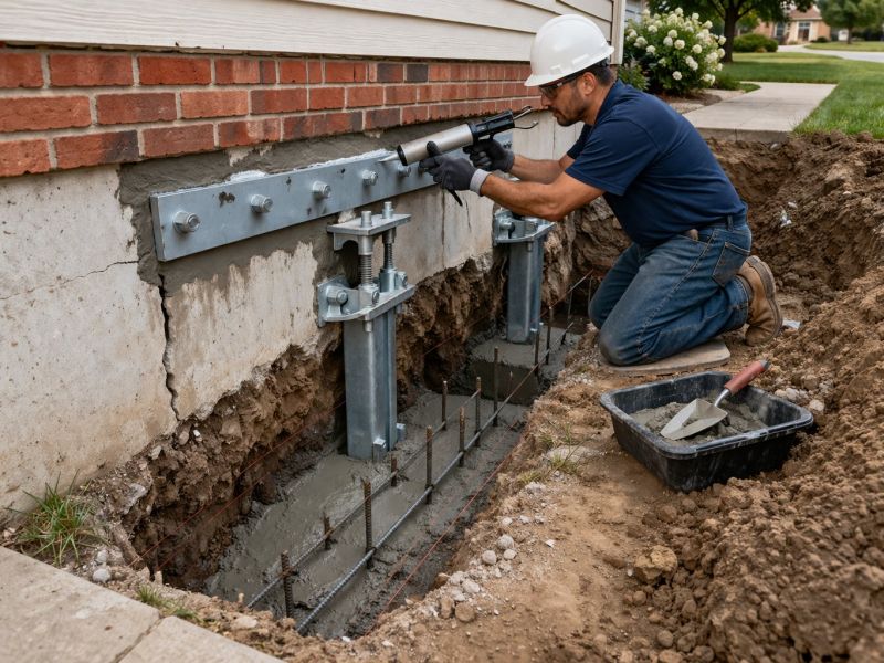 Sinking Foundation Repair in Midway, UT